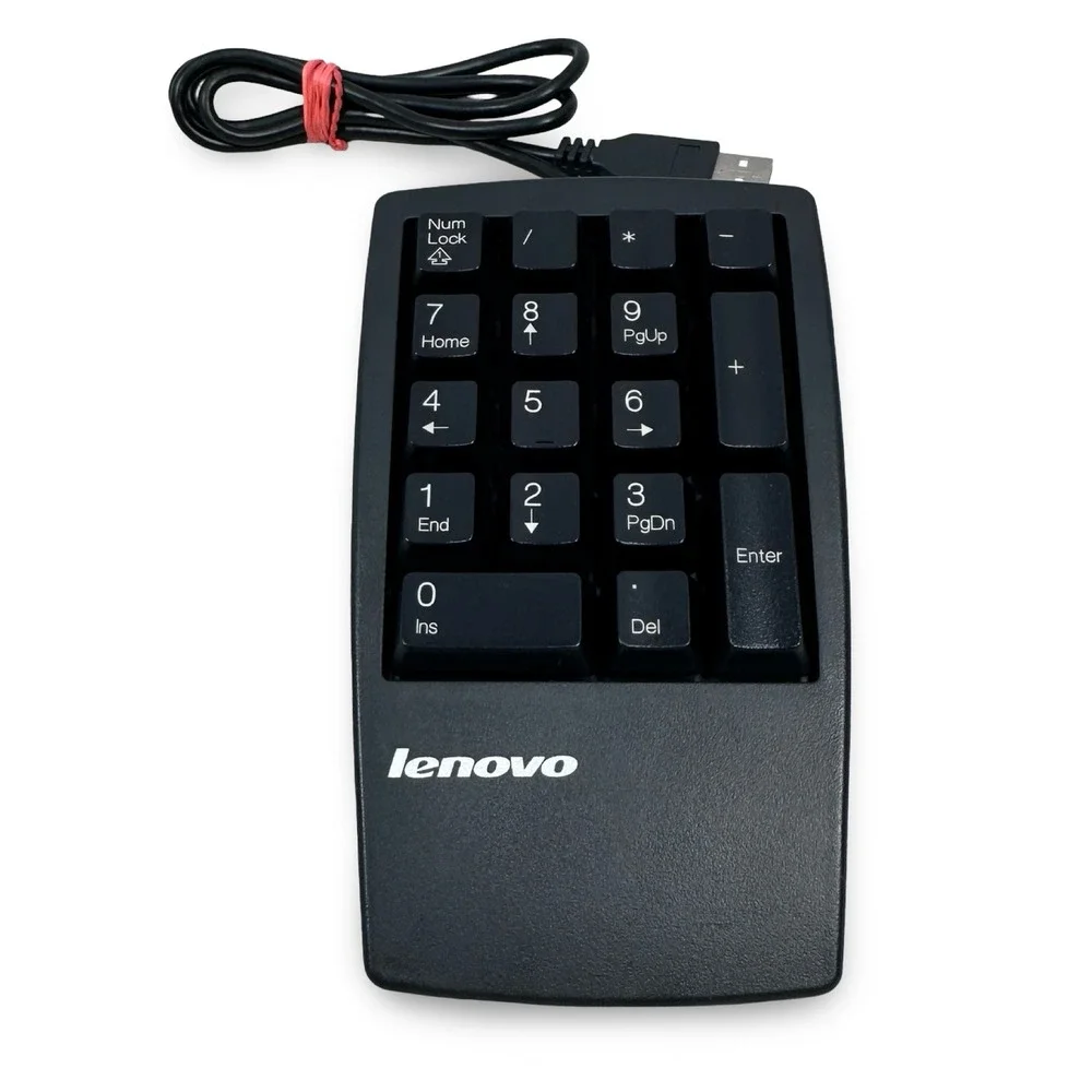 Lenovo KU-9880 USB Wired Numeric Keypad External Numpad Black 41A5090 Laptop PC